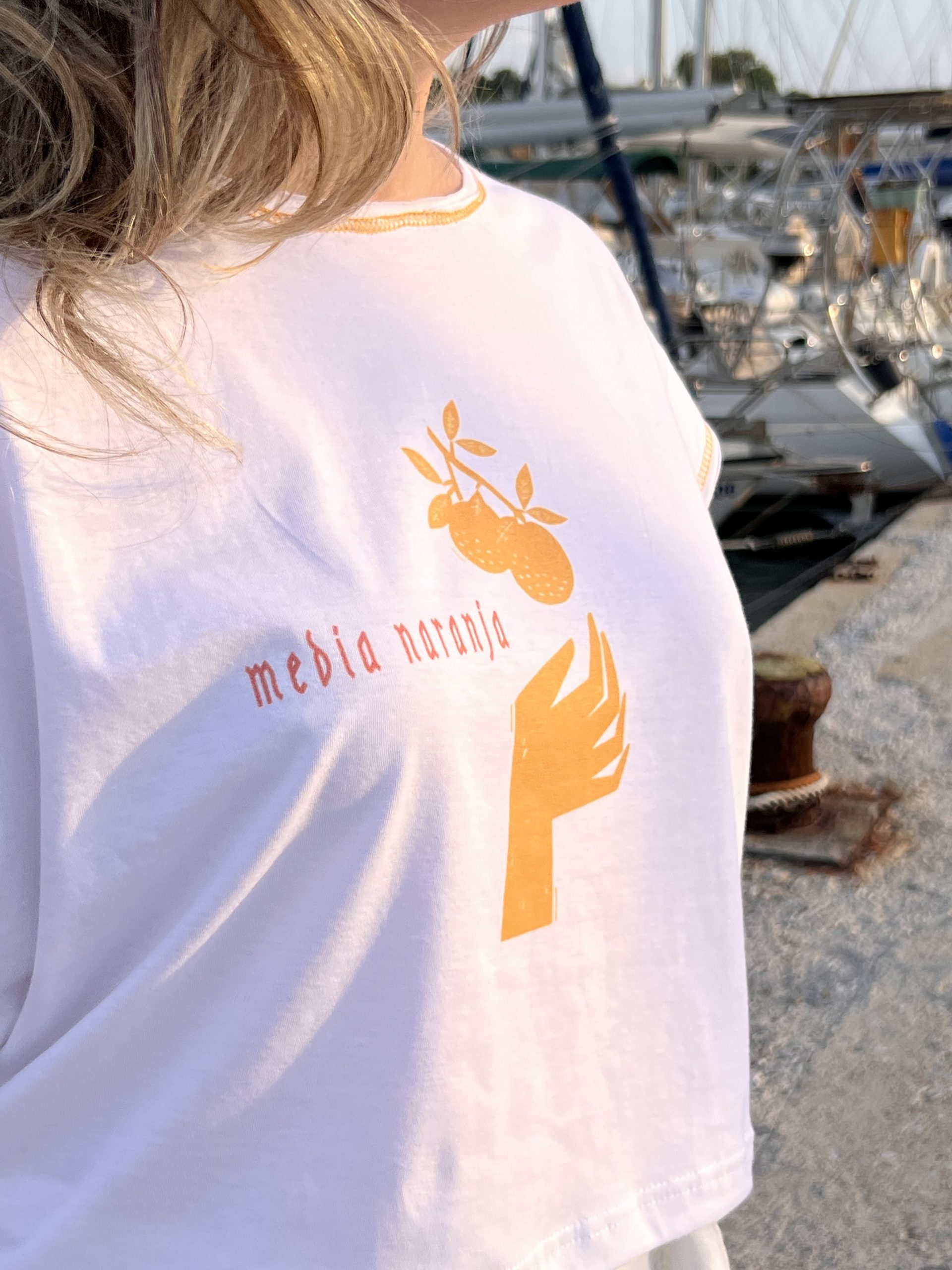 crop top, media, illustrated, orange